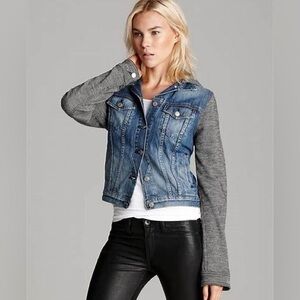 Rag & Bone quilted sleeves jean jacket size small